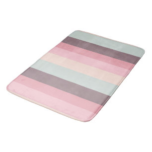 pastel rainbow bath mat