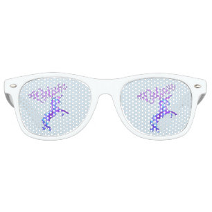 Pastel Rainbow Believe Unicorn Retro Sunglasses