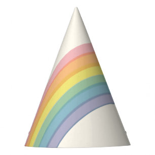Pastel Rainbow Birthday Party Hat
