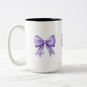 Pastel Rainbow Bows Collection Set Two-Tone Coffee Mug
