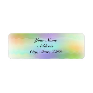 Pastel Rainbow Brides Return Address Label