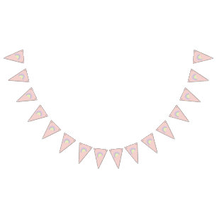 Pastel Rainbow bunting banner