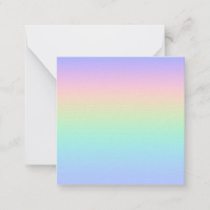 Pastel rainbow card