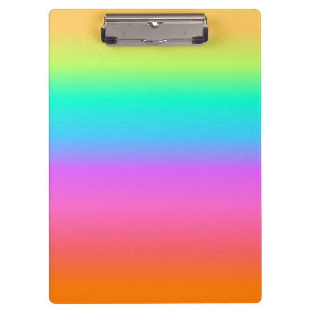 Pastel Rainbow Clipboard (Front)