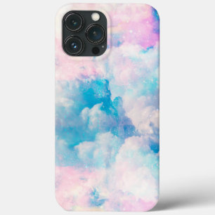 Pastel Rainbow Cloudy Sky Aesthetic iPhone 13 Pro Max Case