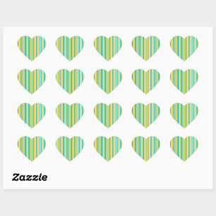 Pastel Rainbow Colorful Stars Black Starry Night Heart Sticker