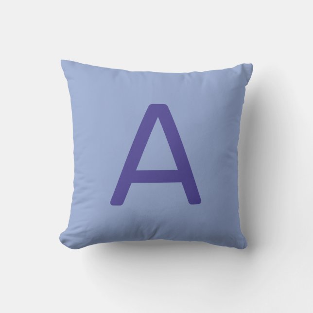 Pastel Rainbow Colour Alphabet Initial Nursery Cushion (Front)