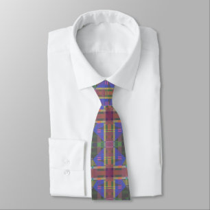 Pastel Rainbow Colourful Geometric Tie
