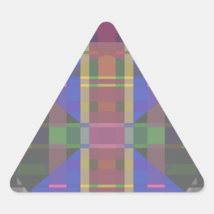 Pastel Rainbow Colourful Geometric Triangle Sticker