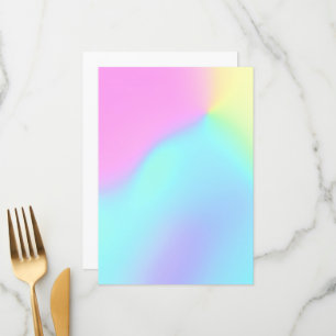 Pastel Rainbow Colours Abstract Blur Gradient Ombr Menu