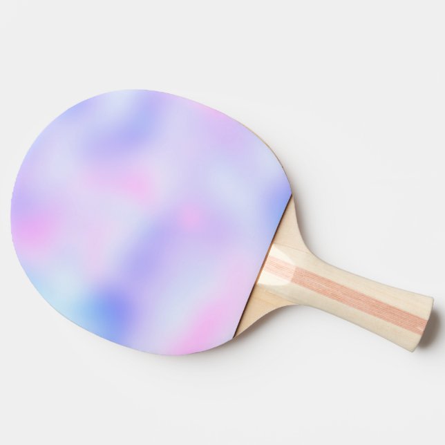 Pastel Rainbow Colours Abstract Blur Gradient Ombr Ping Pong Paddle (Side)