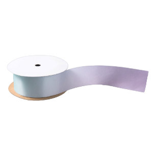 Pastel Rainbow Colours Abstract Blur Gradient Ombr Satin Ribbon
