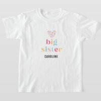 Pastel Rainbow Colours Baby Shower Big Sister
