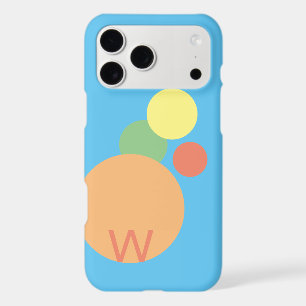 pastel rainbow confetti circles iPhone / iPad case