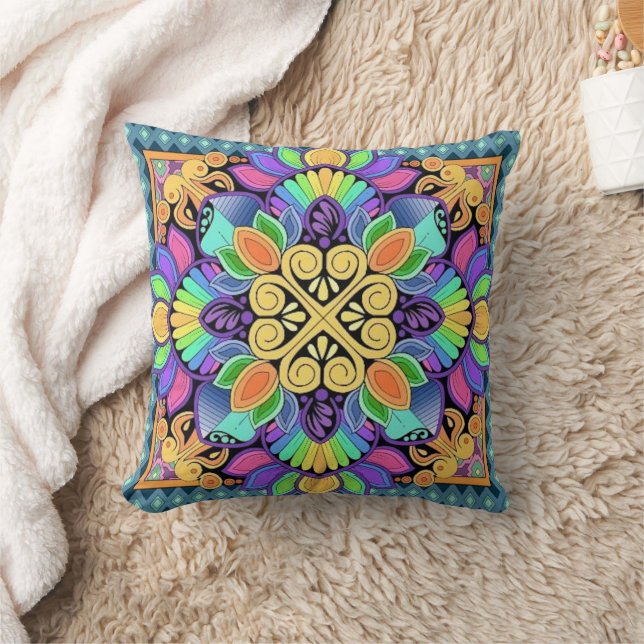 Pastel Rainbow Cushion (Blanket)