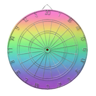 Pastel Rainbow Dartboard