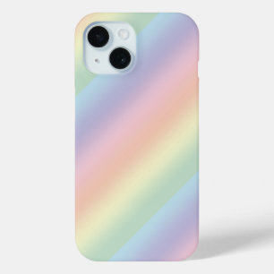 Pastel Rainbow Design iPhone 15 Case