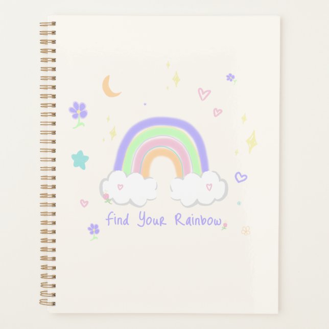 Pastel Rainbow Dreams Daily Planner (Front)