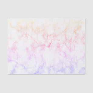 Pastel Rainbow Faux Marble Tissue Paper