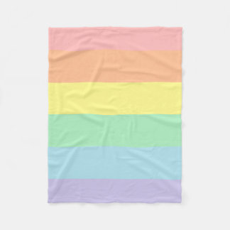 Pastel Rainbow Fleece Blanket