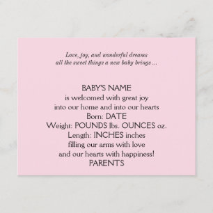 Pastel Rainbow Frame Baby Announcement