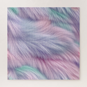 Pastel Rainbow Fur Jigsaw Puzzle