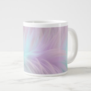 Pastel Rainbow Fur Large Coffee Mug