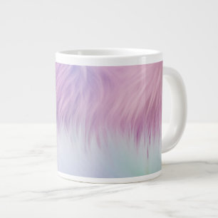 Pastel Rainbow Fur Large Coffee Mug