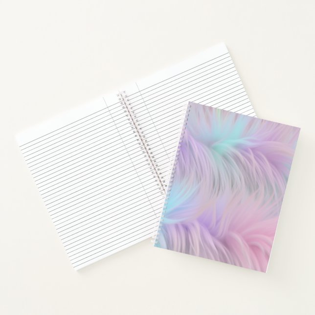 Pastel Rainbow Fur Notebook (Inside)