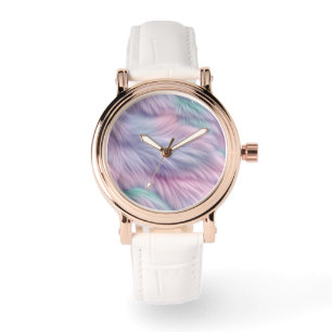 Pastel Rainbow Fur Watch