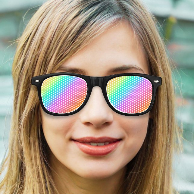 Pastel Rainbow Gay Pride Party Sunglasses (Creator Uploaded)