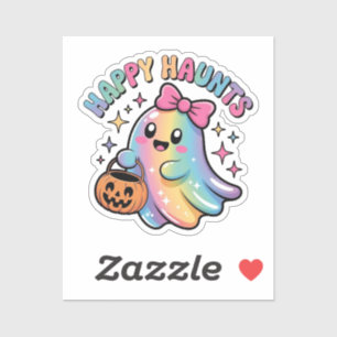 Pastel Rainbow Ghost T-Shirt – Kawaii Halloween 