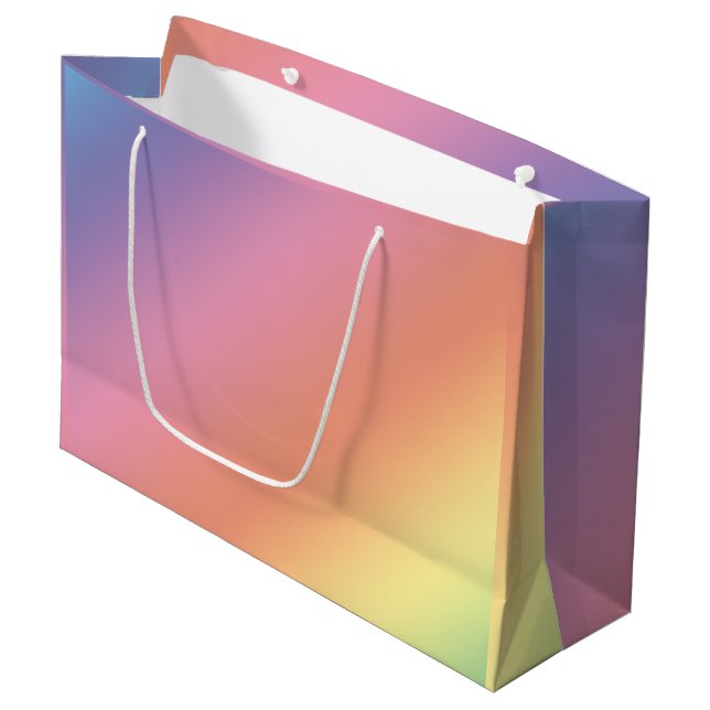 Pastel Rainbow Gift Bag (Front Angled)