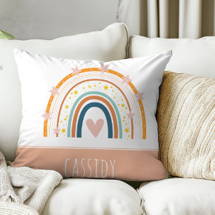 Pastel rainbow girls  cushion