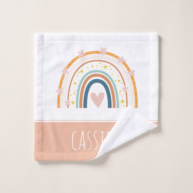 Pastel rainbow girls  wash cloth (Wash Cloth)