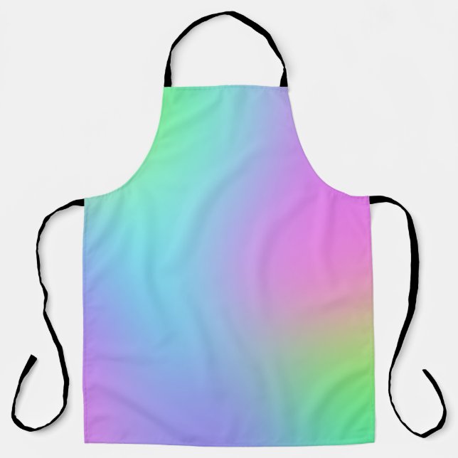 Pastel Rainbow Gradient Apron (Front)