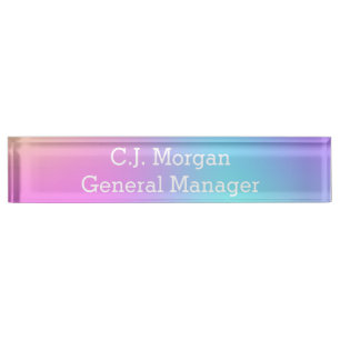 Pastel Rainbow Gradient Nameplate