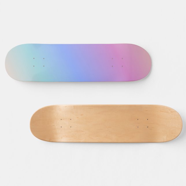 Pastel Rainbow Gradient Skateboard (Horz)