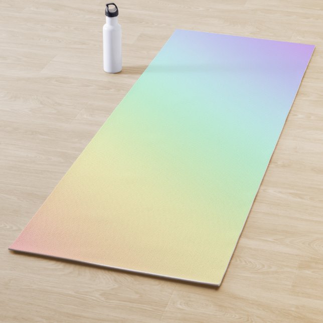 Pastel Rainbow Gradient Yoga Mat (In Situ)