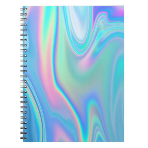 Pastel Rainbow Holograph Abstract Notebook