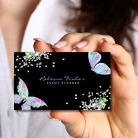 Pastel Rainbow Holographic Iridescent Butterfly