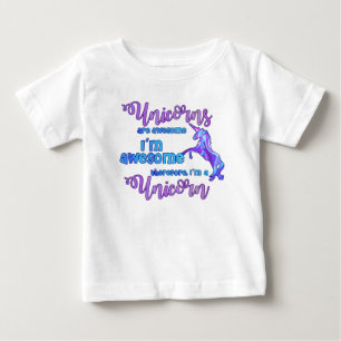 Pastel Rainbow I'm A Unicorn Baby T-Shirt