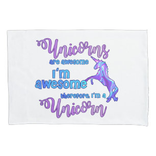 Pastel Rainbow I'm A Unicorn Pillowcase
