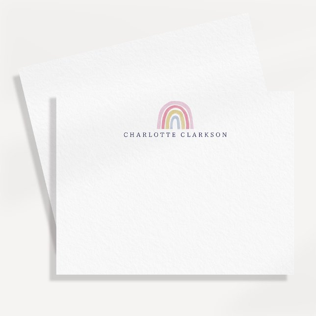 Pastel Rainbow Kids Note Card (Creator Uploaded)