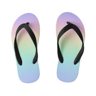 Pastel rainbow kid's thongs