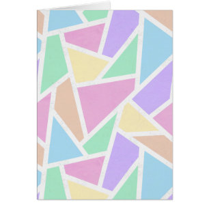 Pastel rainbow mosaic pattern