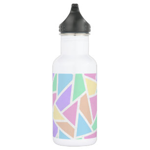 Pastel rainbow mosaic pattern 532 ml water bottle