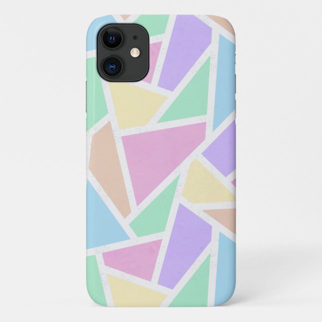 Pastel rainbow mosaic pattern Case-Mate iPhone case (Back)