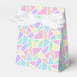 Pastel rainbow mosaic pattern favour box