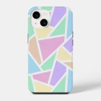 Pastel rainbow mosaic pattern